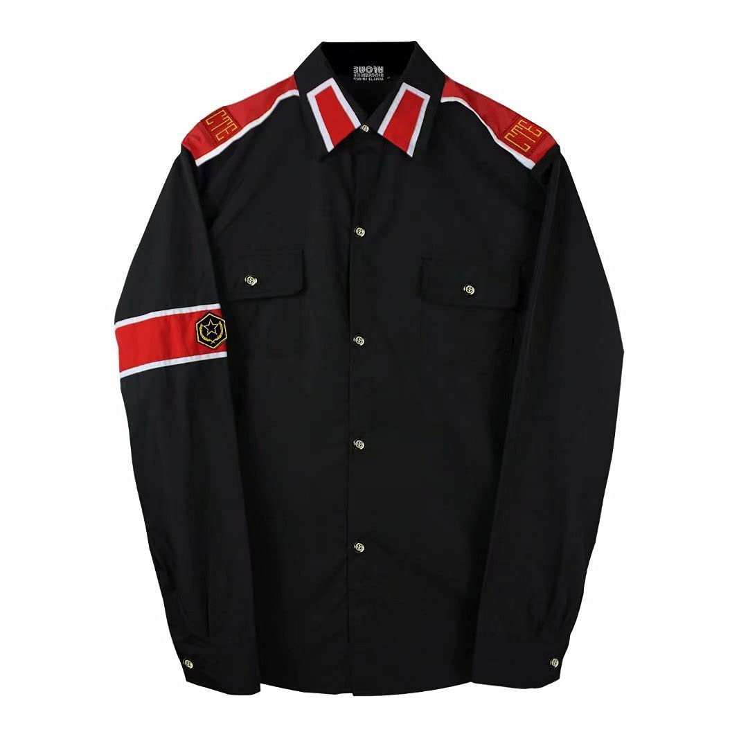 Men's jacket fashion shirt Mike long sleeve party cosplay costume Jack coat button zipper top