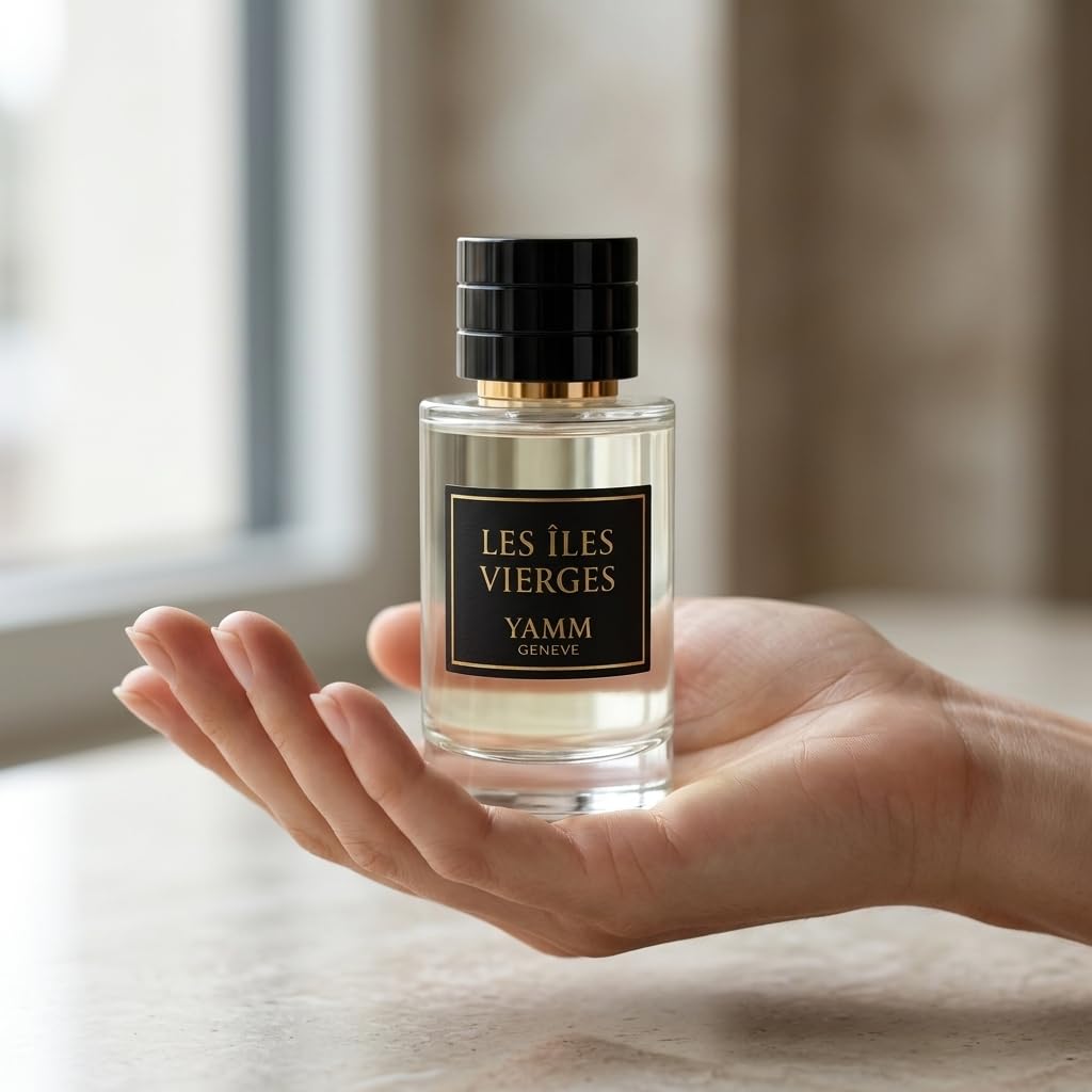 Les Îles Vierges – Extrait de Parfum – Coco-Citron Vert – 50 ml | Accord tropical solaire, frais à la tenue durable, avec citron vert, noix de coco, rhum blanc, canne à sucre et musc.