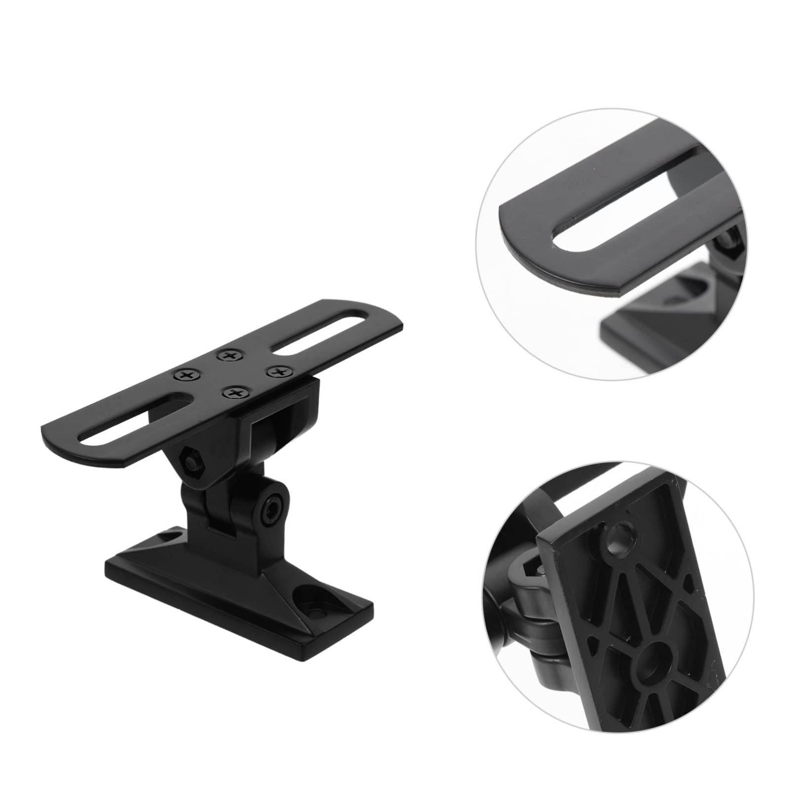SHINEOFI Soporte de Pared para Altavoz Giratorio Ajustable Diseño Negro para Soporte de Montaje de Pared para Sistemas de Sonido Envolvente Salas de Estar