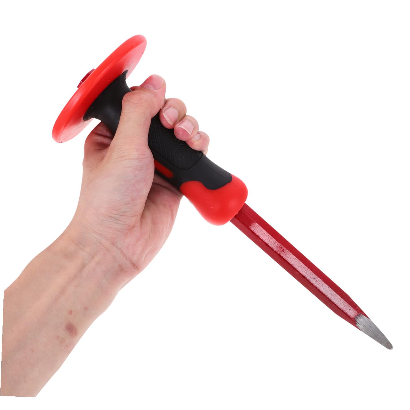 Set di Scalpelli Pesanti da 30cm Testa Piatta e Punta | Cromo-vanadio e Pvc, Tagli Precisi, Protezione Ampia per Chiavi, per Muratura e Lavorazione Metalli