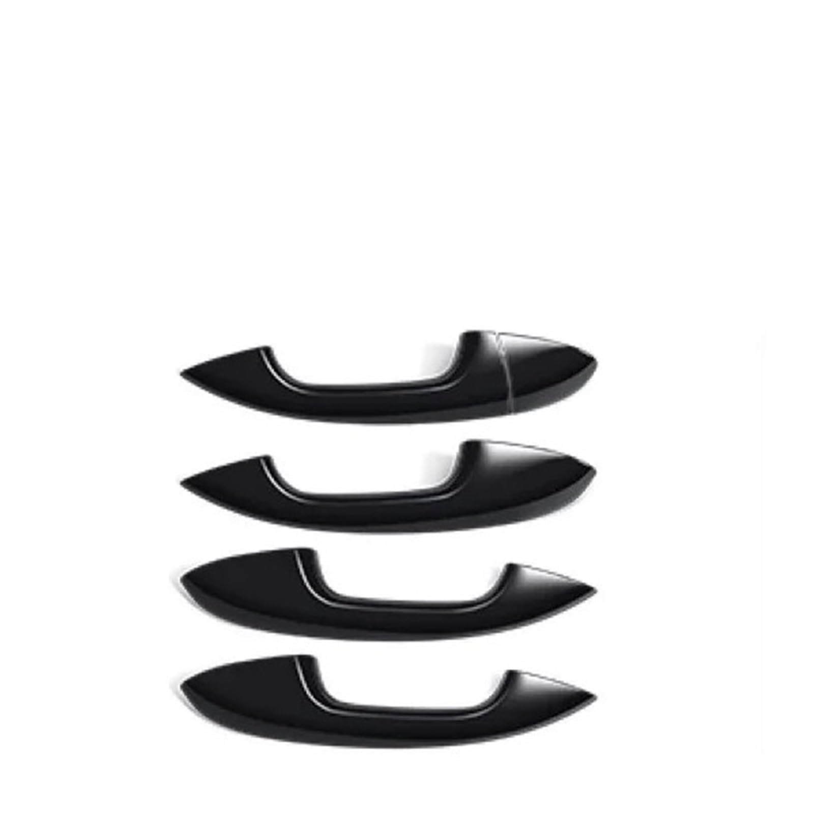 Tntgebfvbg Black Universal Car Exterior Door Handle For Benz For Cla/A-Class/C-Class/E-Class For Glc/Glb Silver Chrome Exterior Door Handle Cover Trim Cap Kit Lhd(Black)