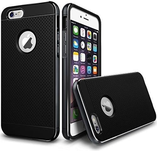 IPhone 6 4.7 Heat Dissipation Hybrid Metallic Case (Black)
