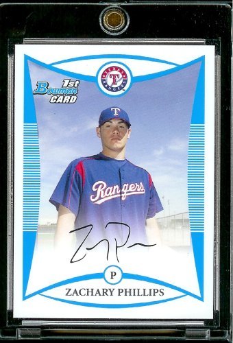 2008 Bowman Prospects #BP23 Zachary Phillips - Texas Rangers (XRC - Extended Rookie Card) - MLB Baseball Cardown