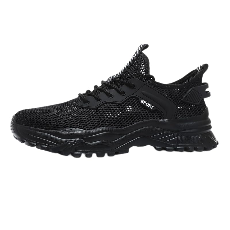 Baskets en maille légère respirante anti mal de pied chaussure de marche souple grise