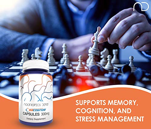 Nootropics Depot Bacognize Bacopa Monnieri 300Mg Capsules (120 Count) Ayurvedic Herb Non-Gmo, Gluten Free, And Vegetarian Friendly #TOP2