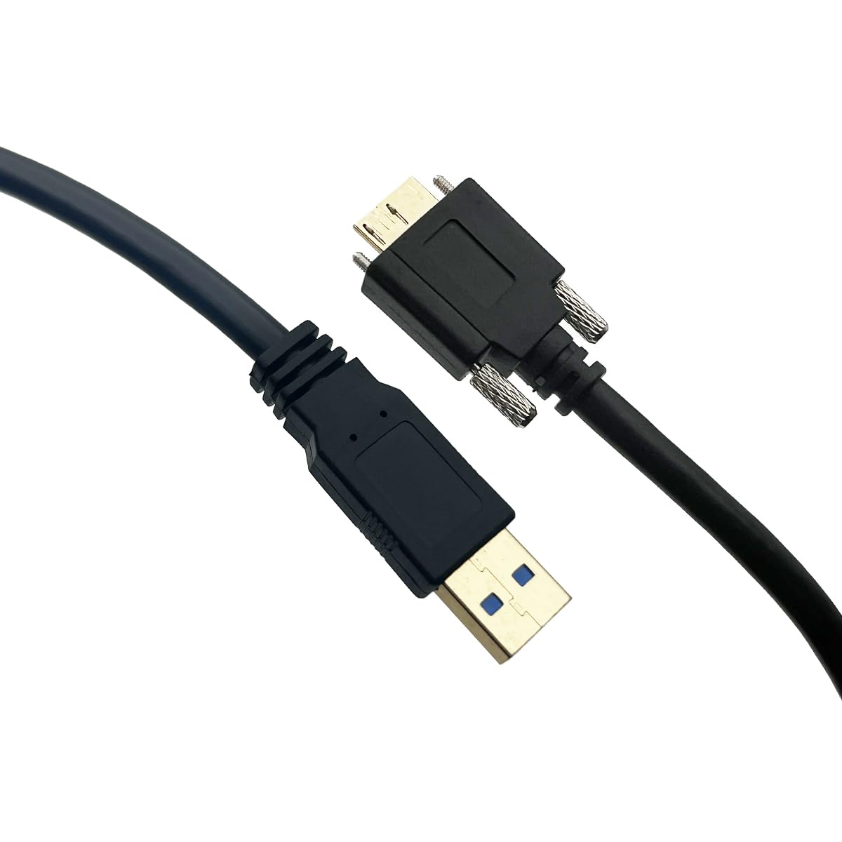 Seadream 10Feet USB 3.0 A Type Male to Micro-USB 3.0 B Male Cable with Dual Screw Locking for Hard Disk Mobile Phone Camera