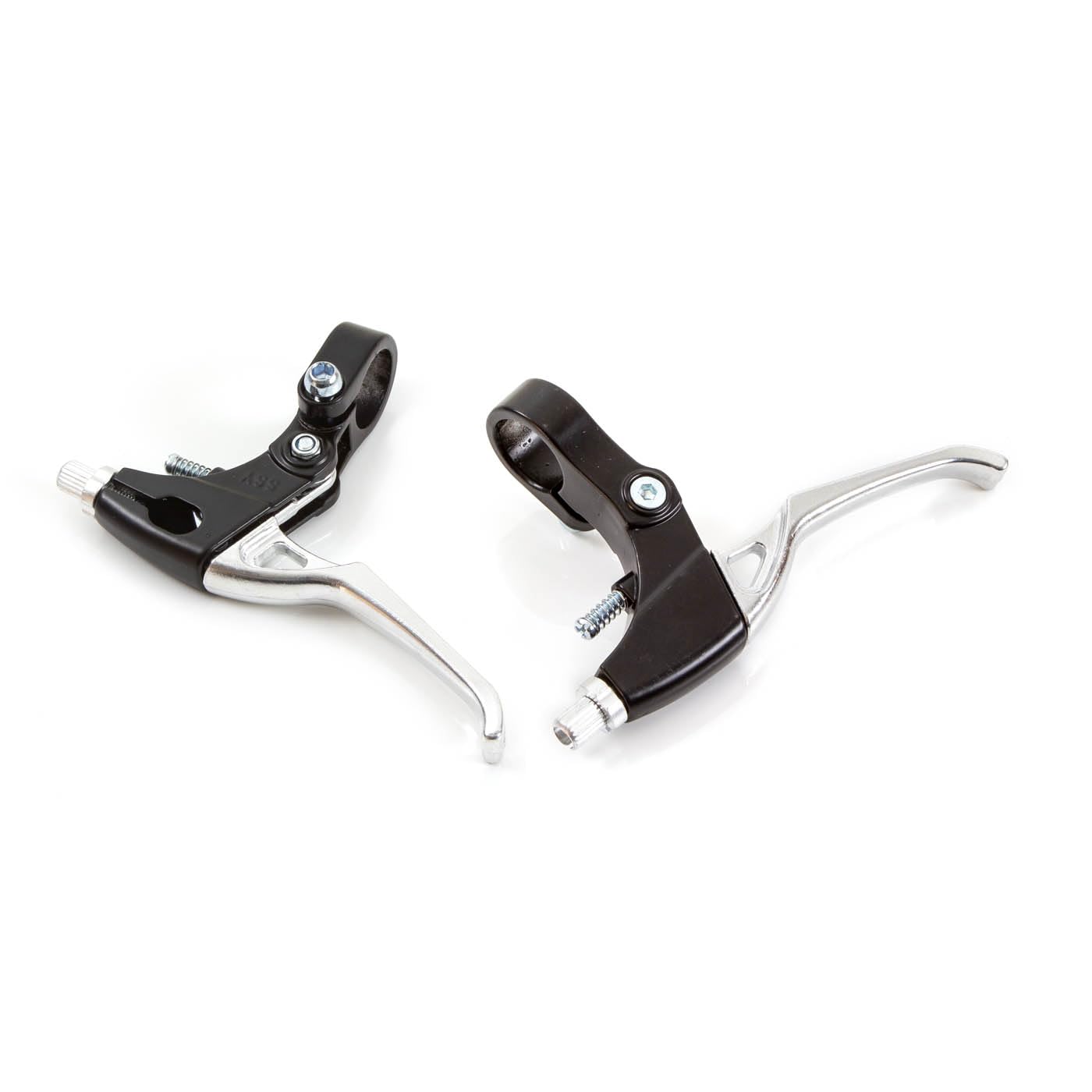 Clarks Cycle Systems CLK-2B V-Brake Alloy Brake Levers, Silver/Black, Pair