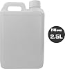 PSN HDPE 2.5 litre Jerry Can Food-Grade Clear Plastic Water Tanks/Liquid Storage Container Bottles With Tamper Evident White Cap Available in 4 sizes 500ml- 5 Litre (White, 2.5L (Pack of 4))
