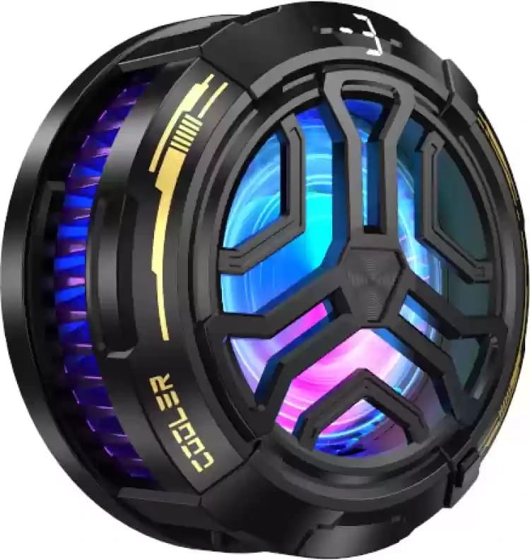Image of BKN F-26 Fast Cooling Mobile AC Fan Radiator Mobile Cooler for Gaming With USB Powered Smartphone Fan Cooling Radiator Game Cooler -3 degree for Phone Gaming, Live Streaming