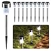 CUQOO Luci Solari da Giardino LED 10 Pezzi – Faretti Solari da Esterno per...