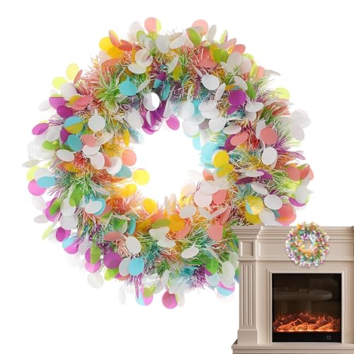 Couronne de Noël Lumineuse 40 cm : Décoration Artificielle pour Fenêtre et Mur