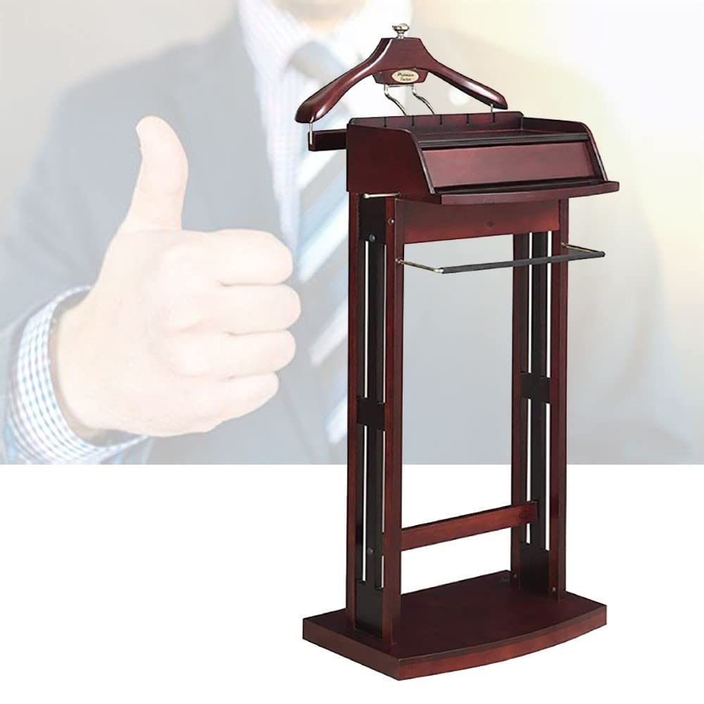 RajoNN Perchero, Perchero Independiente para Ropa, Perchero para Colgar Trajes, herrajes con riel guía Antideslizante para baño, Oficina, Dormitorio - Alto x Ancho x Profundidad 120 x 48 x 46