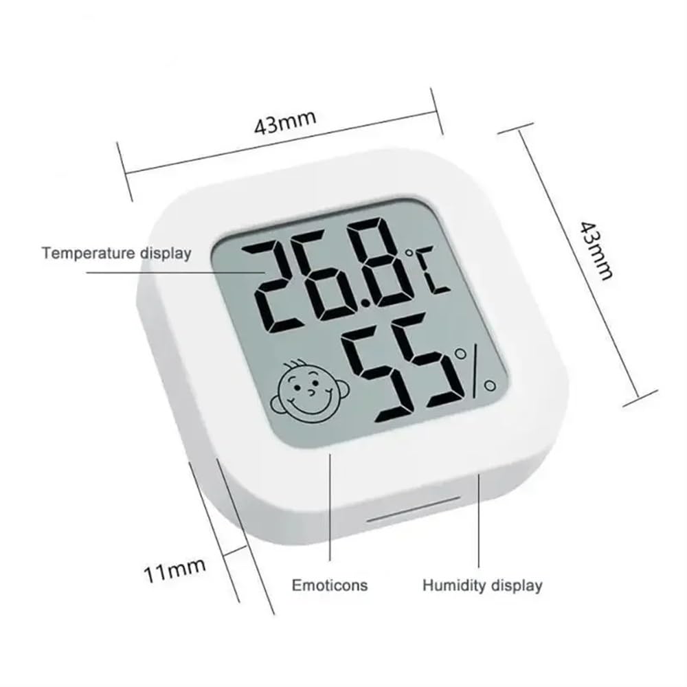 1/3/5/10 szt. Cyfrowy termometr higrometr elektroniczny wewnętrzny miernik wilgotności czujnik temperatury miernik stacji pogodowej do domu termometr (5 sztuk)