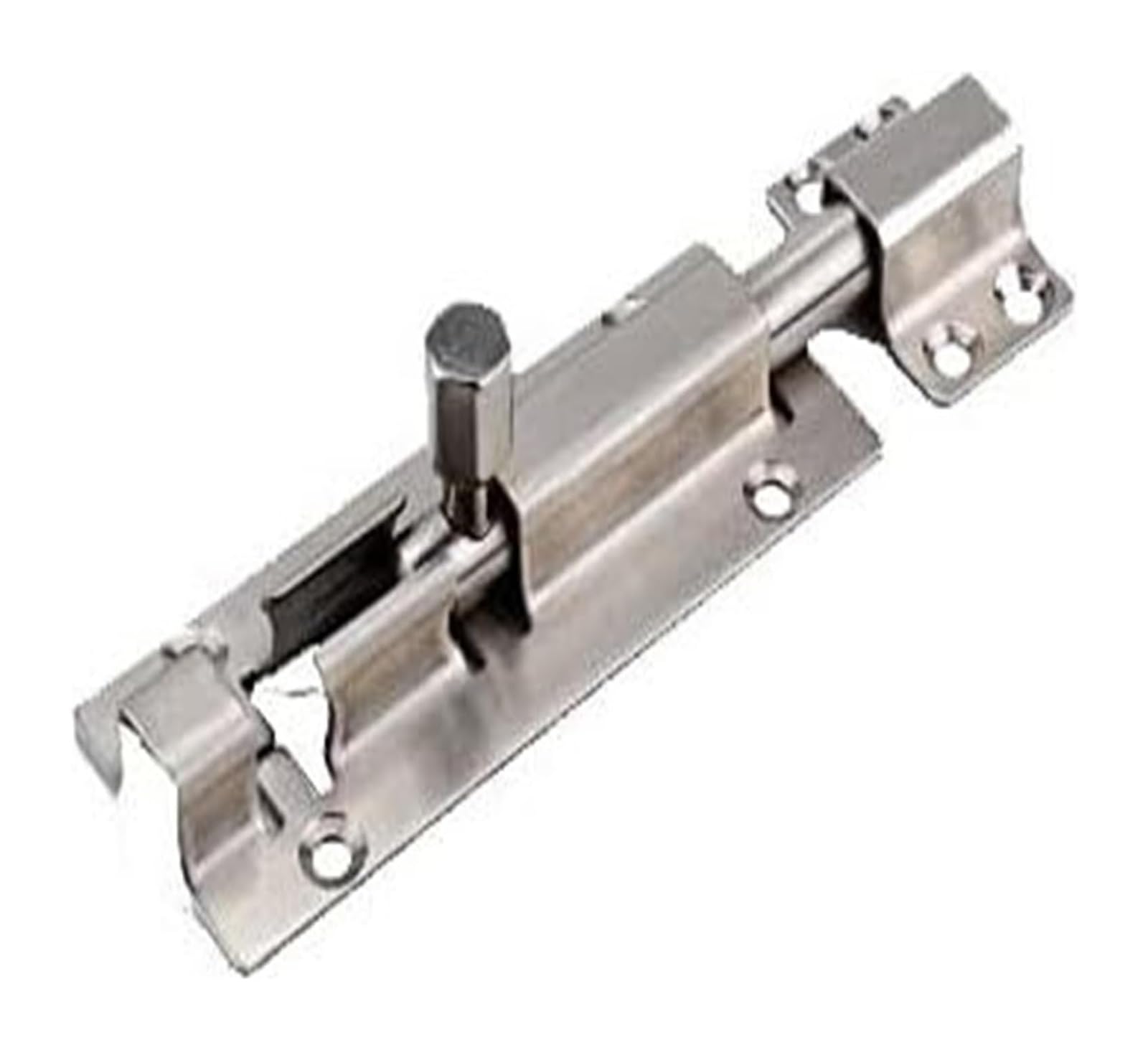 Ndlhxkfrp Silver Rotate Bolt Latch Lock, Stainless Steel Sliding Door Barrel Bolt Lock 6 Inch 8(8 Inch)