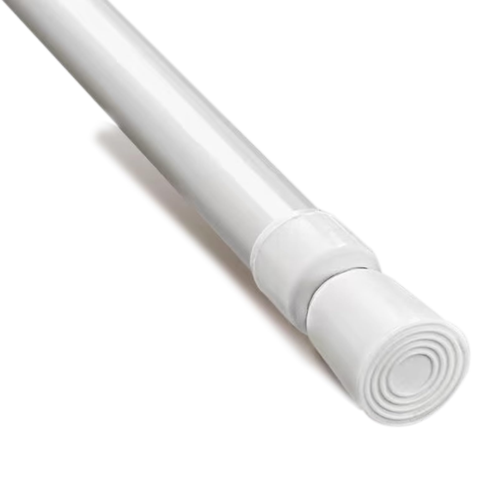 GLDYTVF Telescopic Window Curtain Rods Non-Slip Adjustable Coat Hanger for Wardrobe 9 Sizes Ideal for Bathroom Closet & Shower Curtains (105-190cm 22mm Diameter)