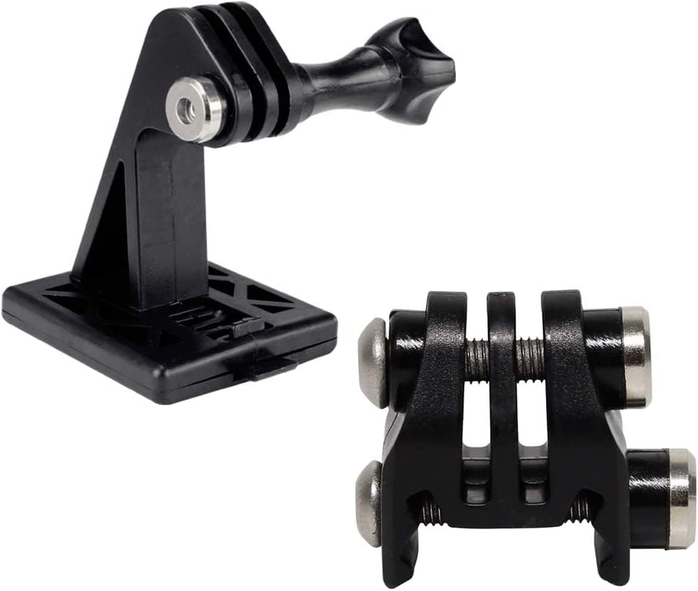 AOUTACC Tactical Helmet Accessories Camera Excavator Mounts Rail Mounts for GoPro or NVG Base Bracket (2 Black)