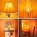 Emotionlite Night Light Bulbs, Amber LED C7 Bulb, 4W-7W Equivalent, E12 Candelabra Base, Salt Lamp and Nightlight Replacement Bulb, 0.5W, Amber Yellowish 2200K, 50LM, 4 Pack