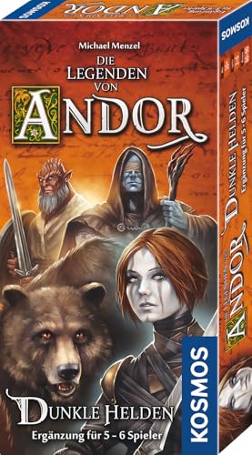 KOSMOS 692841- Die Legenden von Andor- Dunkle Helden, Ergänzung für 5-6 Spieler für das Grundspiel Die Legenden von Andor und Die Legenden von Andor Teil III: Die letzte Hoffnung, Brettspiel