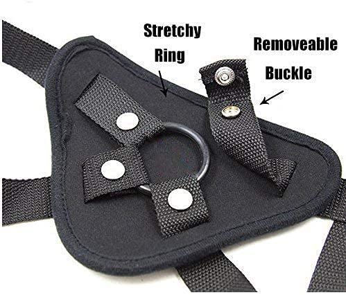 Black Unisex Underwear Strapless Underwear Brief - Harness Wearable Strapless Harnesses panties Adjustable size ads3