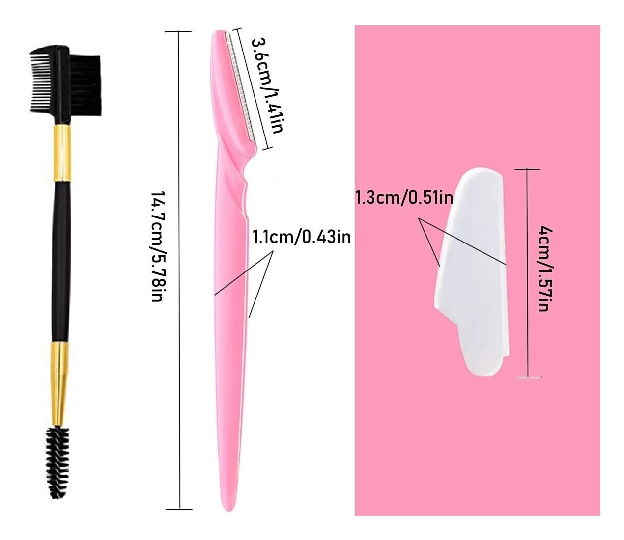 42pcs Eyebrow Razors Women,Dermaplaning Blades for Face,Hair Remover Shaver - Image 2