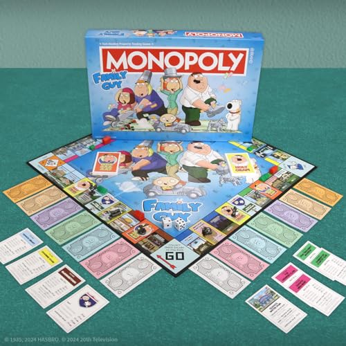 image for USAOPOLY Monopoly: Family Guy Board Game, Featuring Banana Brian, Gian