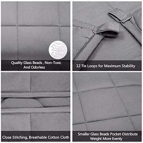 image for joybest Weighted Blanket 20 LBS 60X80 Queen King Size Soft Comfortable