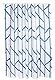 MSV Cotexsa by Premium Schimmel Textil Duschvorhang-Anti-Bakteriell, waschbar, 100% wasserdicht, mit 12 Duschvorhangringen-Polyester, „Tree“ Weiß, Blau 180x200cm – Made in Spain, Blue, 180 x 200 cm