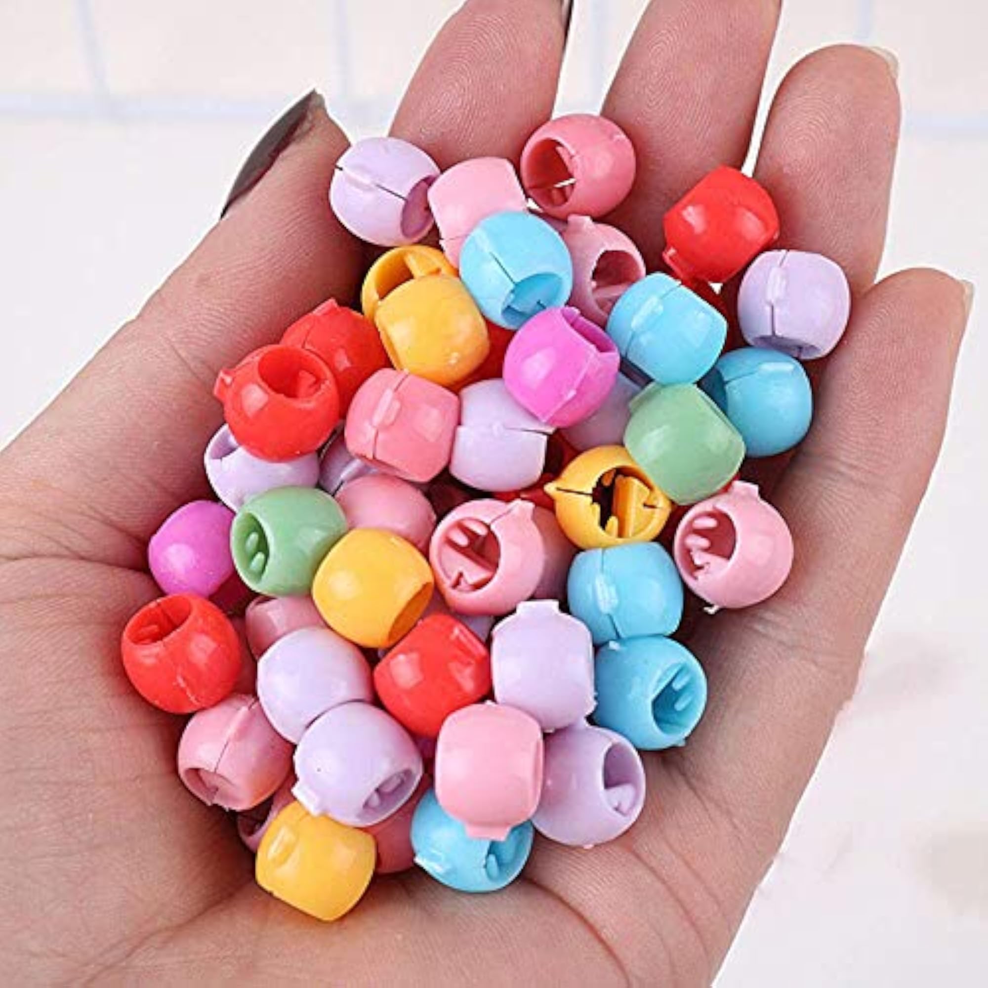 Pack of 100 Multicolor Mini Hair Claw Clips for Kids