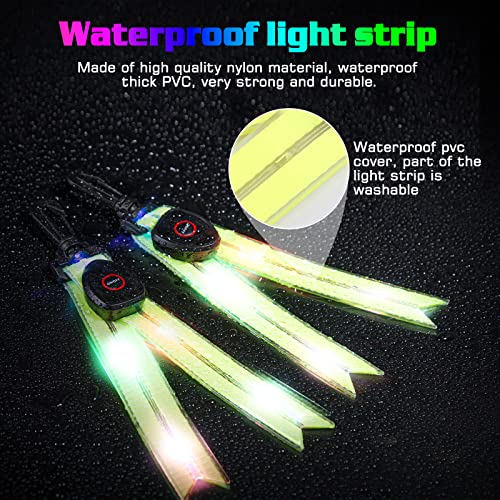 Vaileal LED Blinklicht Schulranzen - 2er USB Aufladbar Kinder Reflektoren Blinklicht Schulranzen Sicherheitslicht, wasserdichte Sicherheit Licht Reflektor Anhänger für Schulranzen (Grün)