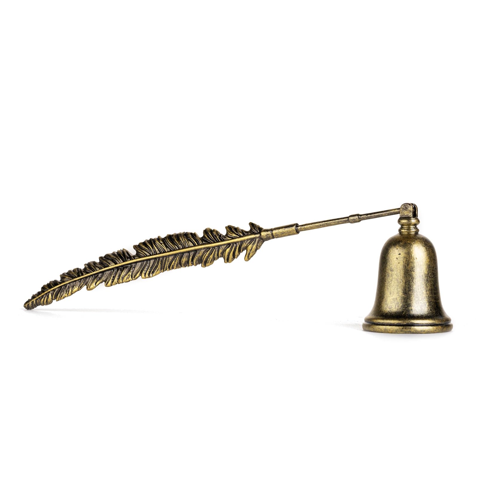 Éteignoir à bougie sans fumée cloche pivotante en bronze antique