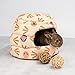 Niteangel Bunny Bed Big Guinea Pig Cave House Hideout for Rabbit Ferret Chinchilla Degu Hedgehogs Squirrel and Other Small Animals