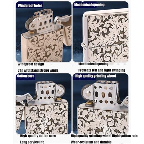 Encendedor de queroseno recargable y duradero para velas y camping 5
