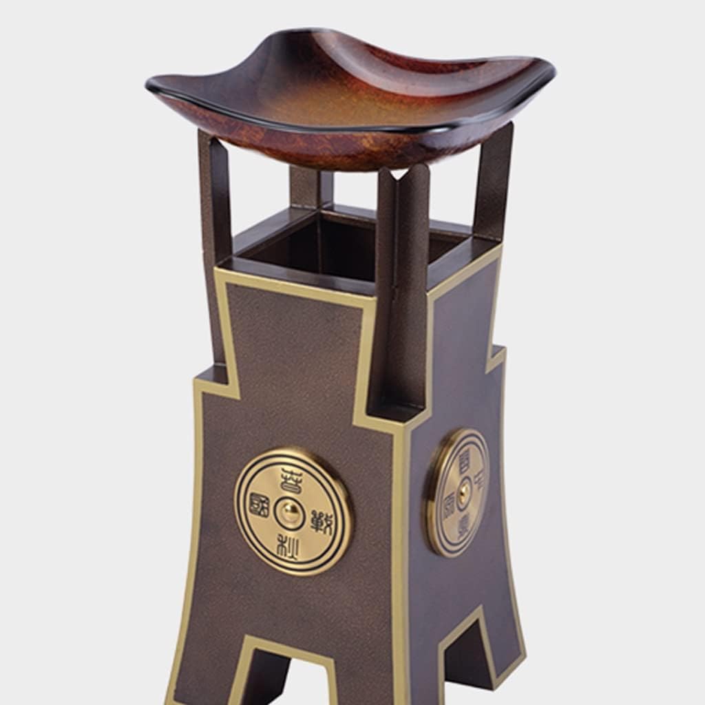 Stand Up Ashtray Ashtray Trash Can Outdoor Indoor Elevator Corridor Stainless Steel Ashtray Trash Can Cigar Ashtrays For Outdoors (Color : A)