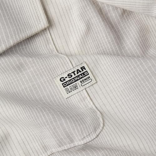 G-STAR Men's Marine Slim Long Sleeve Shirt Mehrfarben (Grey Alloy Shadow Stripe D24963-D590-G452) L – Ansicht 6