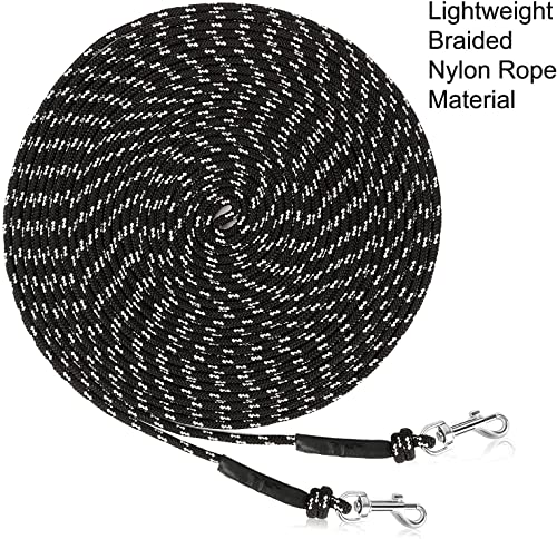 RANYPET Reflektierende Lange Leine für Katzen 9M/30FT Entfliehungssichere Laufleine Hof Lange Leine Langlebige Sichere Verlängerungsleine für Kätzchen, Welpen, Kaninchen und Kleintiere