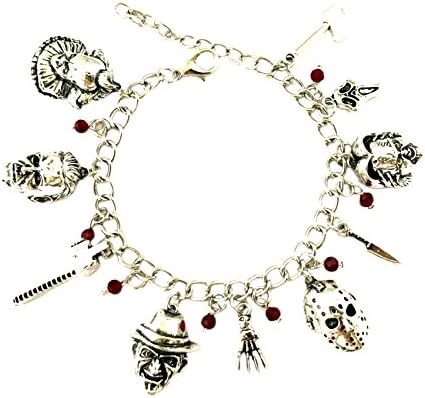 Horror Classic Scary Movies Charm Bracelet Jewelry Series w/Gift Box