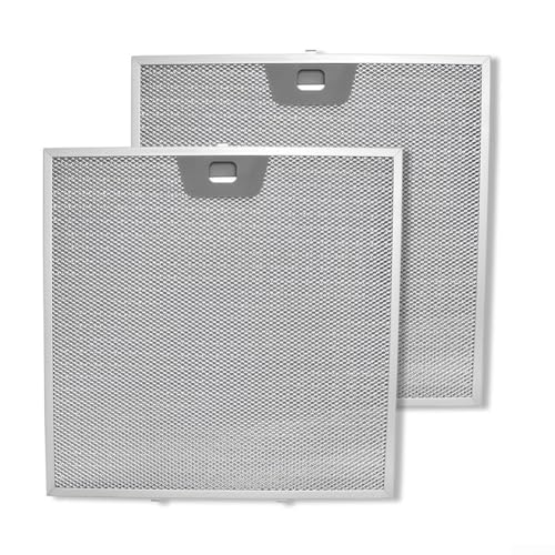 Filtro de campana extractora de malla metálica, filtro de ventilador de campana extractora de aluminio de 5 capas, 30 x 30,2 x 0,8 cm, aplicable a varias marcas de campanas extractoras (2 unidades)