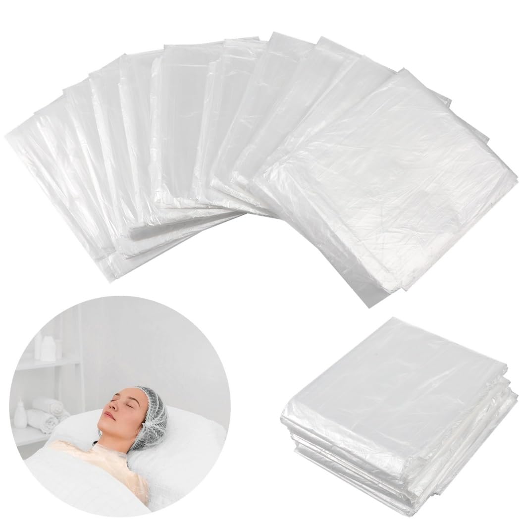 Sacs jetables en plastique pour envelopper le corps, couverture de sauna, 213 x 119 cm, lot de 50