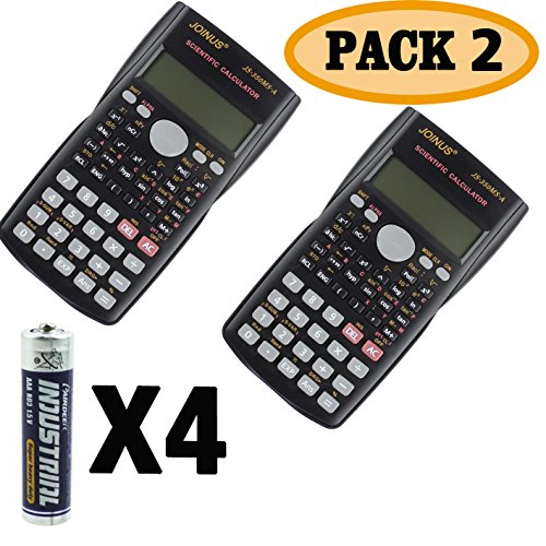 J-so 0001 Scientific Calculator, 2-Pack