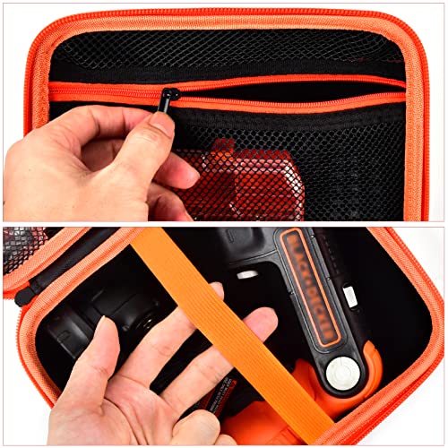 Case Compatible With Black+Decker 4V/3.6V Cordless Screwdriver, Storage Organizer Bag For Electric Screwdrivers/Rechargeable Battery Drill - Not Included Power Tools #TOP4