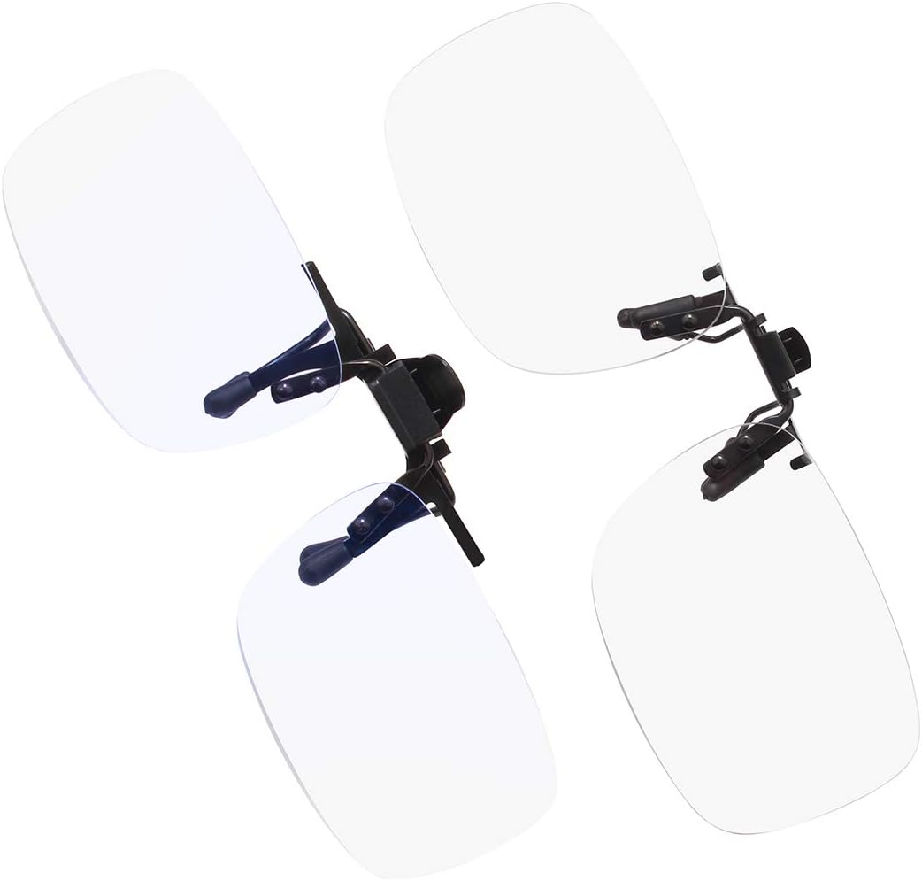 Gafas de lectura con clip abatibles, multifocales progresivas, antideslumbrantes, con filtro UV