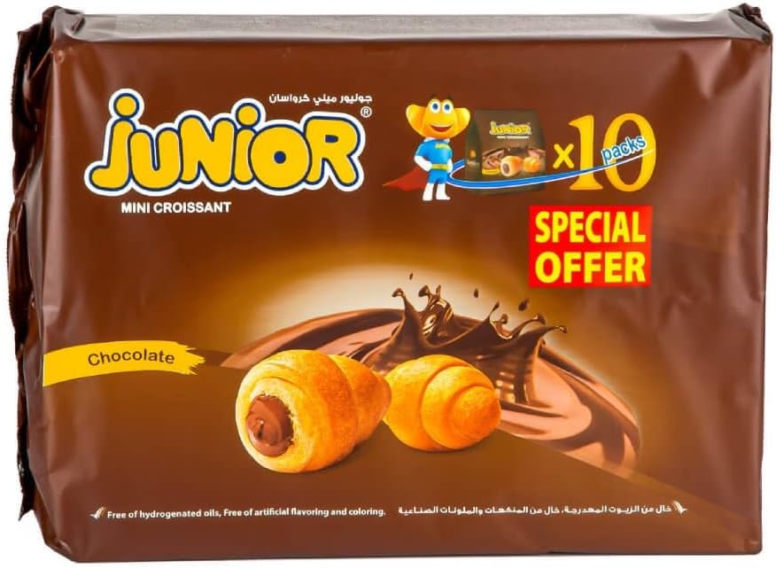 Junior Mini Croissant Chocolate, 10 x 32 g