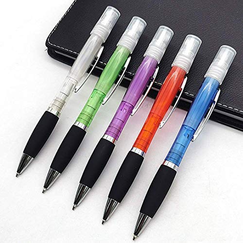 CORAL TREE Ball Pen Sanitizer Spray Refillable Bottle Pen with Three Functions, Sanitize,Write and Press Elevator for Home, Office, Car,...