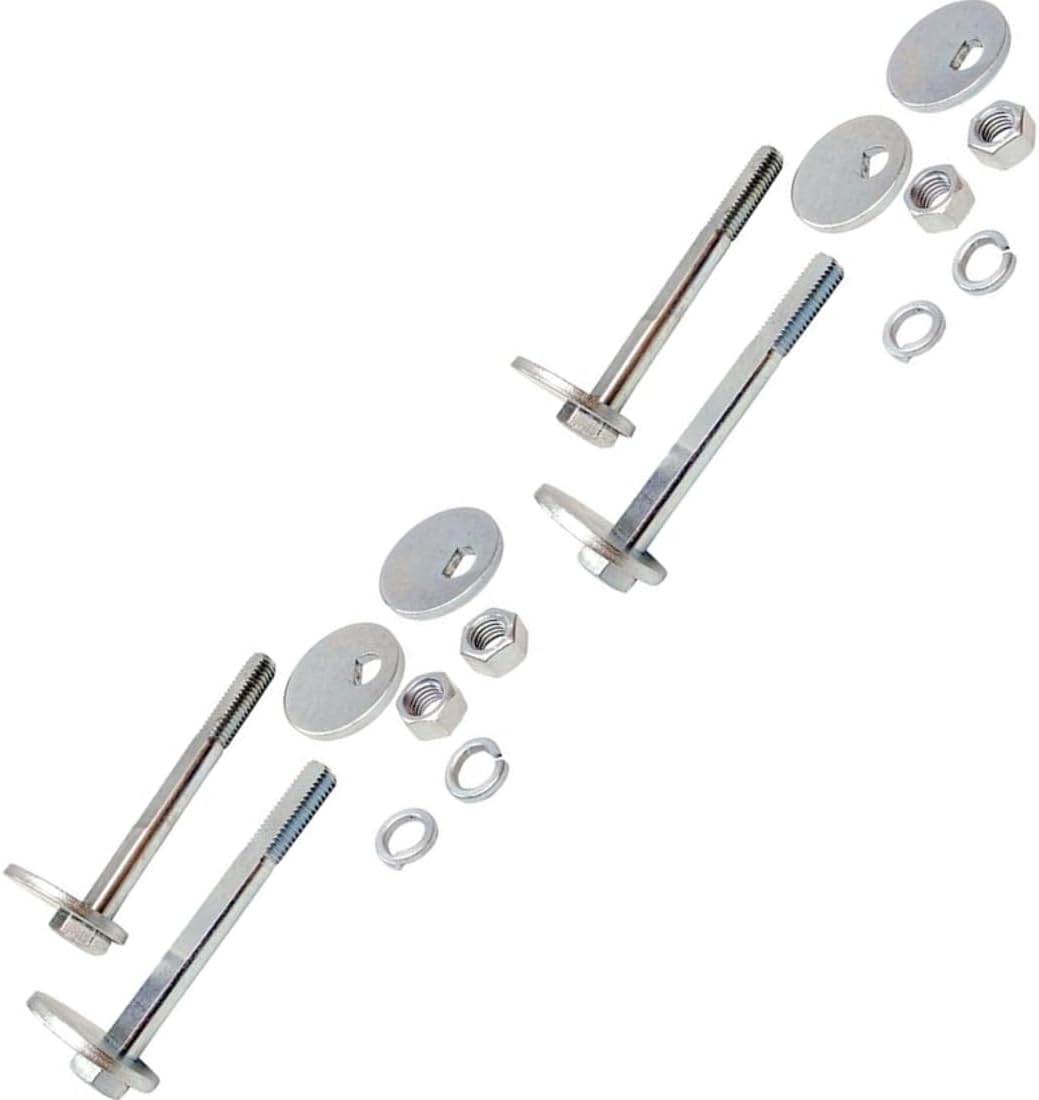 Alignment Cam Bolt Kit Front Upper camber bolts fits GMC Jimmy S15 1984 1985 1986 1987 1988 1989 1990 1991-2005 fits Chevrolet S10 Blazer 1984-2005 Replacement 14041648, 14063058 2 PCS