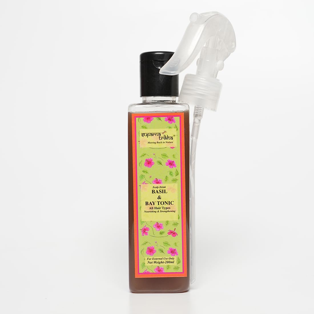 Suparna Trikha Basil & Bay Hair Tonic | Ayurvedic Herbal Tonic for Hair Growth, Scalp Health & Dandruff | With Basil, Bay Leaf, Hibiscus, Neem | Non-Greasy Leave-In Formula for Alopecia & Hair Fall - 200ml-image-49