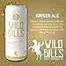 Wild Bill's Ginger Ale Soda Classic Craft Soda Pop Soft Drinks, Sodas Made with Pure Cane Sugar, Caffeine Free, NO High Fructose Corn Syrup, Gluten Free, Vegan, Low Sodium, 12 Oz 12 Pack