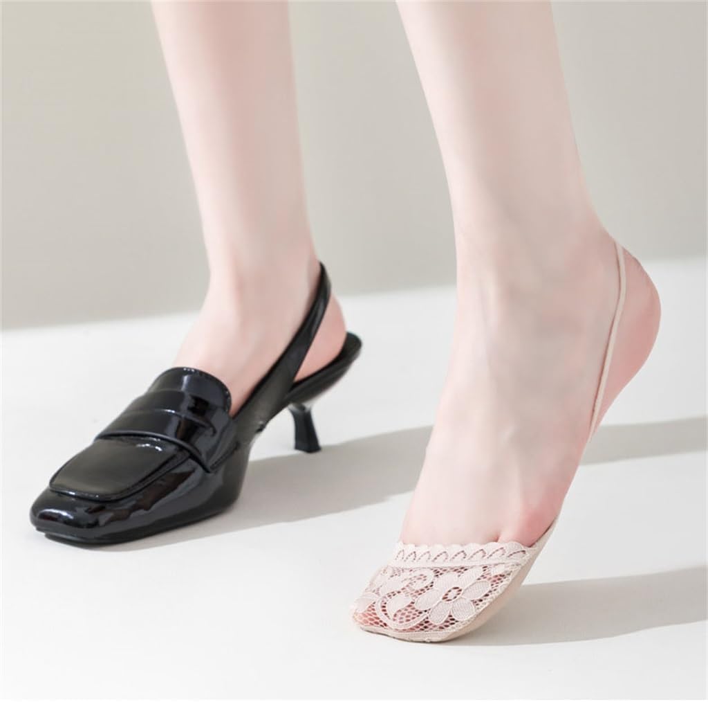 Boat Socks Female Half Length Suspender Invisible Front Foot Cotton Pad for Cushioning