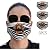 3 Pcs Reusable Face Bandanas for Adults,General Dogs Prints Breathable Washable Windproof Ear Loop Cotton Funny Scarf (E)