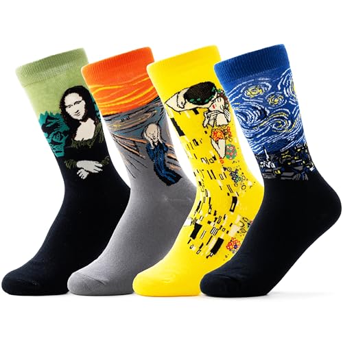 BestaFiesta Secret Santa - Calcetines de regalo para artista, regalo para él, regalo para ella, calcetines novedosos para profesores, agradecimiento, cumpleaños, arte, regalos temáticos de pintores