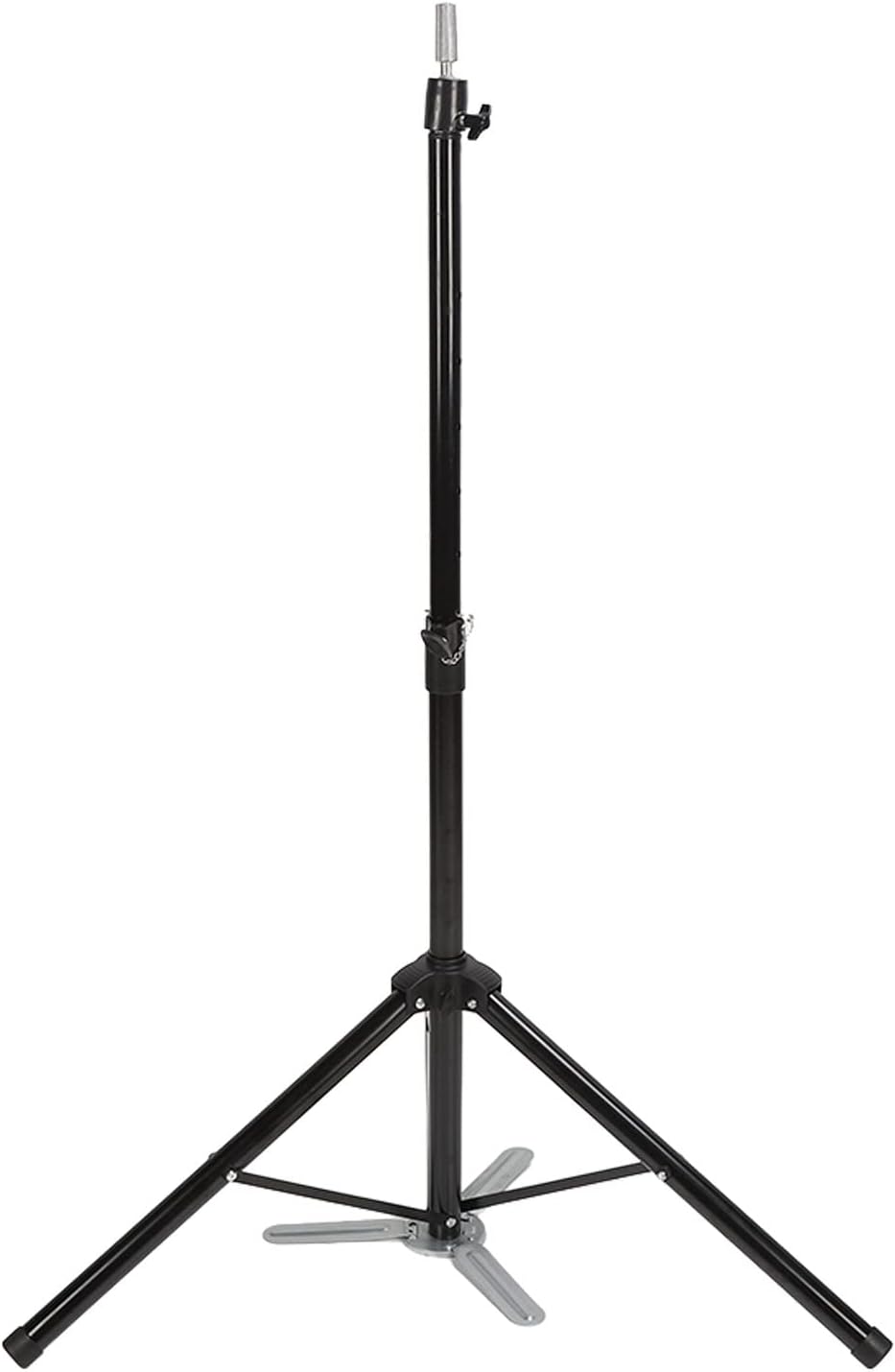 Reinforced Wig Stand, Tripod Mannequin Head Stand with Carrying Bag for Styling, Stainless Steel Adjustable Wig Tripod Stand with Foot Panel for Cosmetology Hairdressing Training